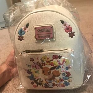 RARE Pokemon Eevee Floral Loungefly Mini backpack